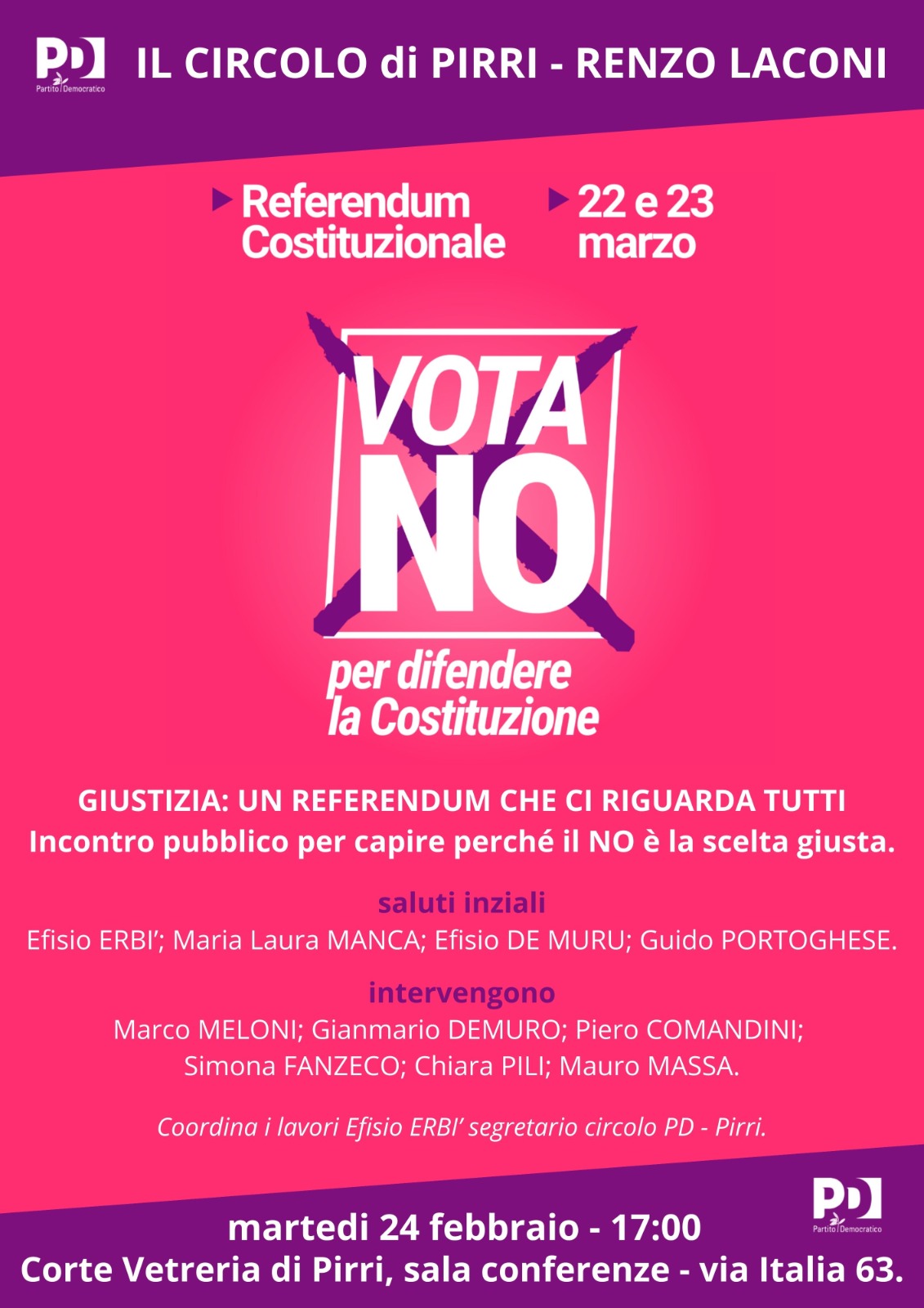 PER DIFENDERE LA COSTITUZIONE